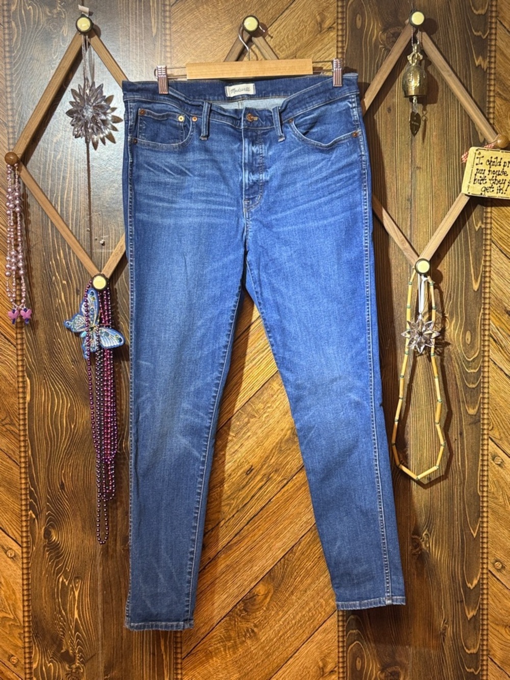 Madewell Women's Skinny Jeans — Mid Blue Wash